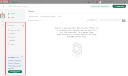 Screenshot Cricut Design Space