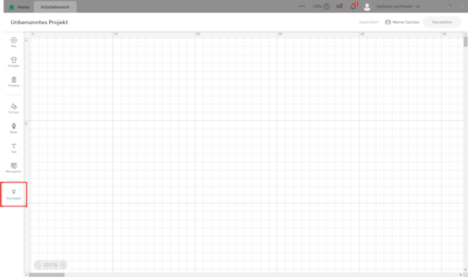 Screenshot Cricut Design Space