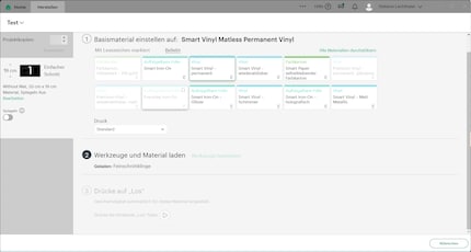 Screenshot Cricut Design Space