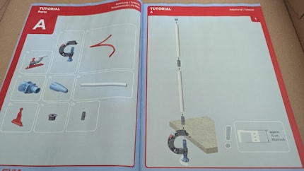 De instructies in kleur leiden je stap voor stap door het assemblageproces.