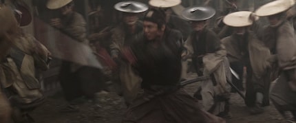 In dit fragment uit «13 Assassins» kun je duidelijk de bewegingsonscherpte op het zwaard zien.