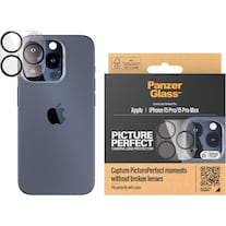 PanzerGlass PicturePerfect Camera Lens Beschermer iPhone 2023 6.1 Pro/ 6.7 Pro (1 Stuk, iPhone 15 Pro, iPhone 15 Pro Max)