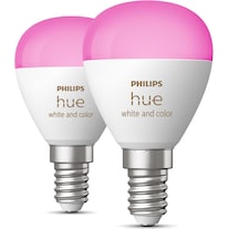 Philips Hue White & Color Ambiance E14 Chandelier Twin Pack (E14, 5.10 W, 470 lm, 2 x, F)