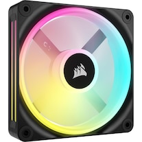 Corsair iCUE LINK QX120 RGB 120 mm PWM fan (black, expansion kit) (120 mm, 1 x)