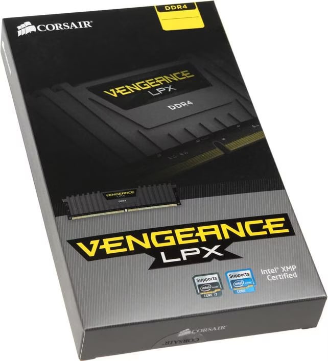 CORSAIR DDR4 3000MHz VENGEANCE LPX ×2 a Corsair Vengeance LPX (2 x 8GB, 3000 MHz, DDR4 RAM, DIMM 288 pin)