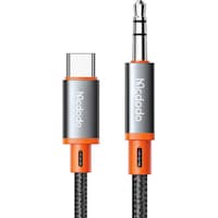 Mcdodo CA-900 USB-C naar 3,5mm AUX mini jack kabel, 1,8m (zwart)