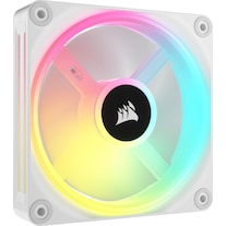 Corsair iCUE LINK QX120 RGB 120 mm PWM fan (white, expansion kit) (120 mm, 1 x)