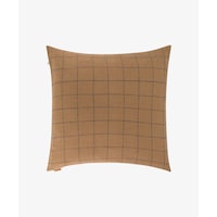 Ferm Living Decorative cushion covers GRID brown (50cm x 50cm)