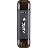 Transcend SSD 256 GB Transcend ESD310C Draagbaar, USB 10Gbps, Type-C/A (256 GB, USB A, USB C)