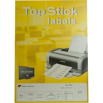 TopStick TOP STICK universal labels, 48.3 x 16.9 mm, whiteá