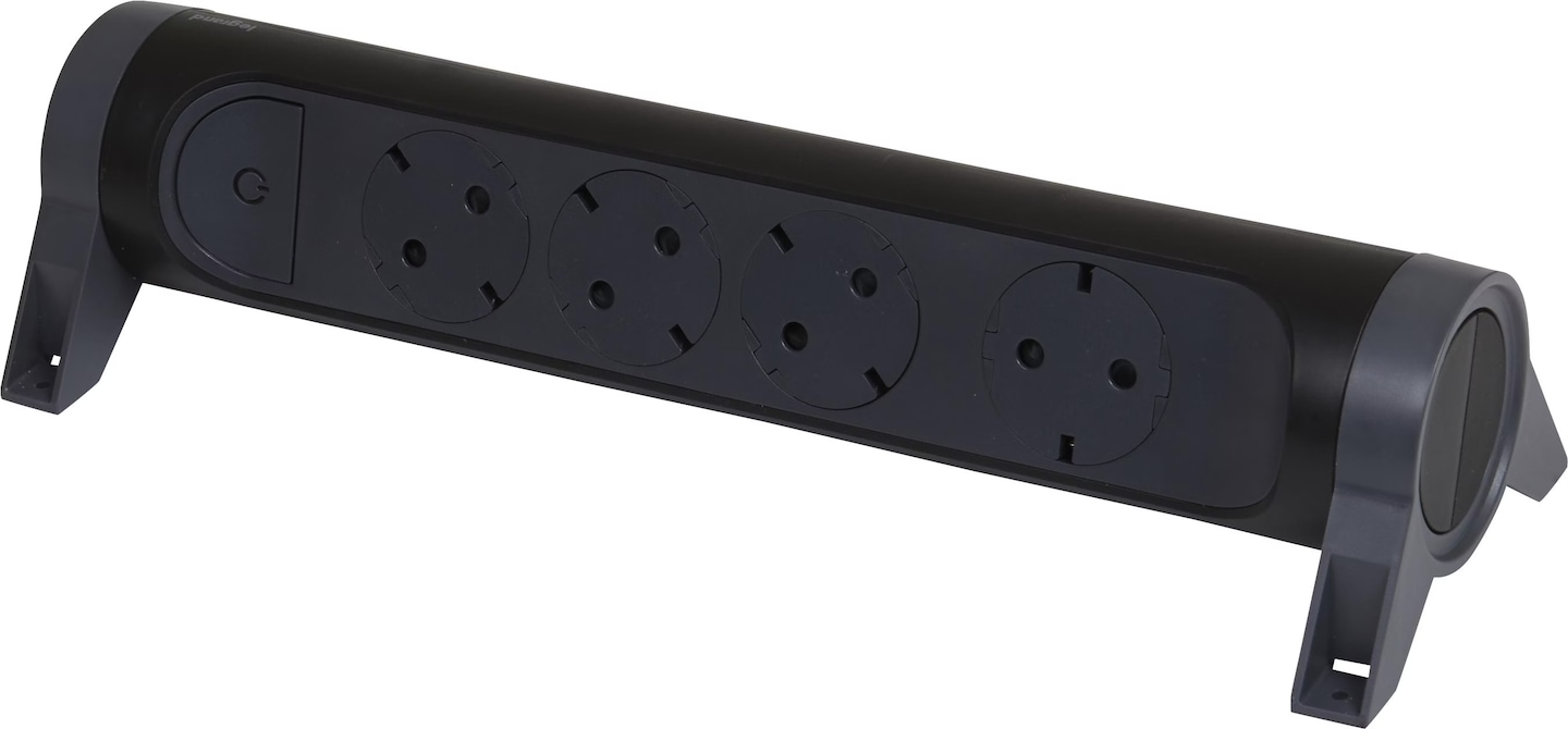 Eco-Line stekkerdoos met schakelaar 3-voudig wit 1,5m H05VV-F 3G1,5