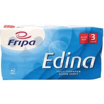 Fripa Toilettenpapier Edina hochweiß, Ausführung: 3-lagig, Blatt/Ro.: 250 (8 x)