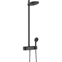 hansgrohe Showerpipe 260 2jet with ShowerTablet Select 400 : Hansgrohe Colour - Matt Black