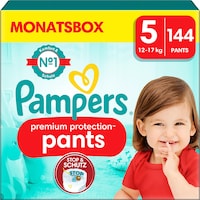 Pampers Premium Protection Pants (Size 5, Monthly box, 144 Piece)