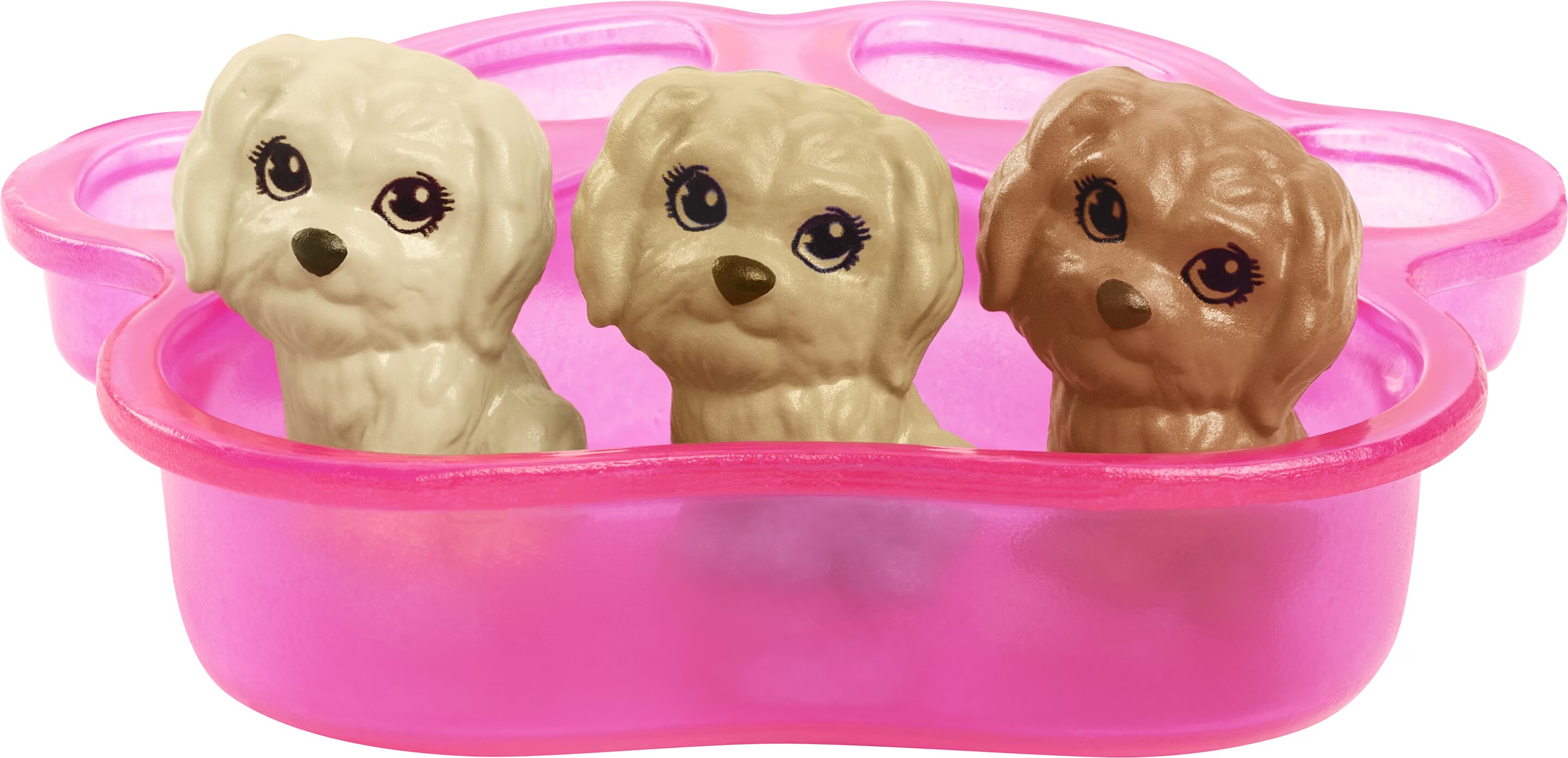 Barbie Hondenopvang Pop, Blond en Huisdieren speelset met 4 honden, inclusief een puppy die poept en Barbie Hondenopvang Pop, Blond en Huisdieren speelset met 4 honden, inclusief een puppy die poept en
