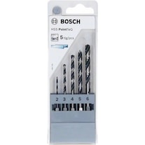 Bosch Professional Zubehör HSS twist drills PointTeQ sets with hexagonal shank, 5 pieces