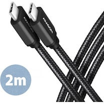 Axagon BUCM3-CM20AB Kabel USB-C 3.2 Gen 1 naar USB-C 3.2 Gen 1 (2 m, USB 3.2)
